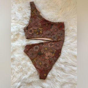 Beach Riot Celine One Piece Honolulu Hibiscus Size L